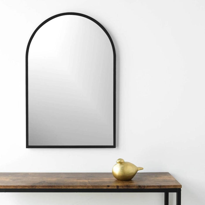 Juliet Black Arch Mirror 20x30"