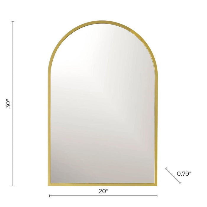 Juliet Gold Arch Mirror 20x30"