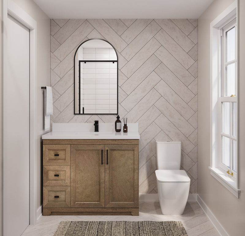 Westmount 42" Solid-Wood Canadian-Made Vanity w/ Quartz Top