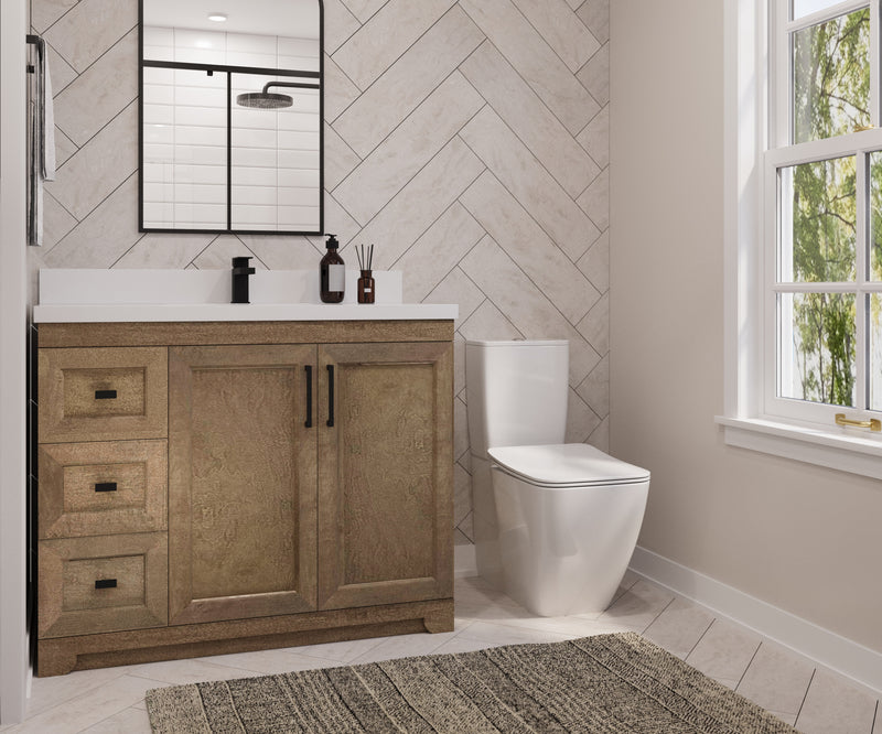 Westmount 42" Solid-Wood Canadian-Made Vanity w/ Quartz Top