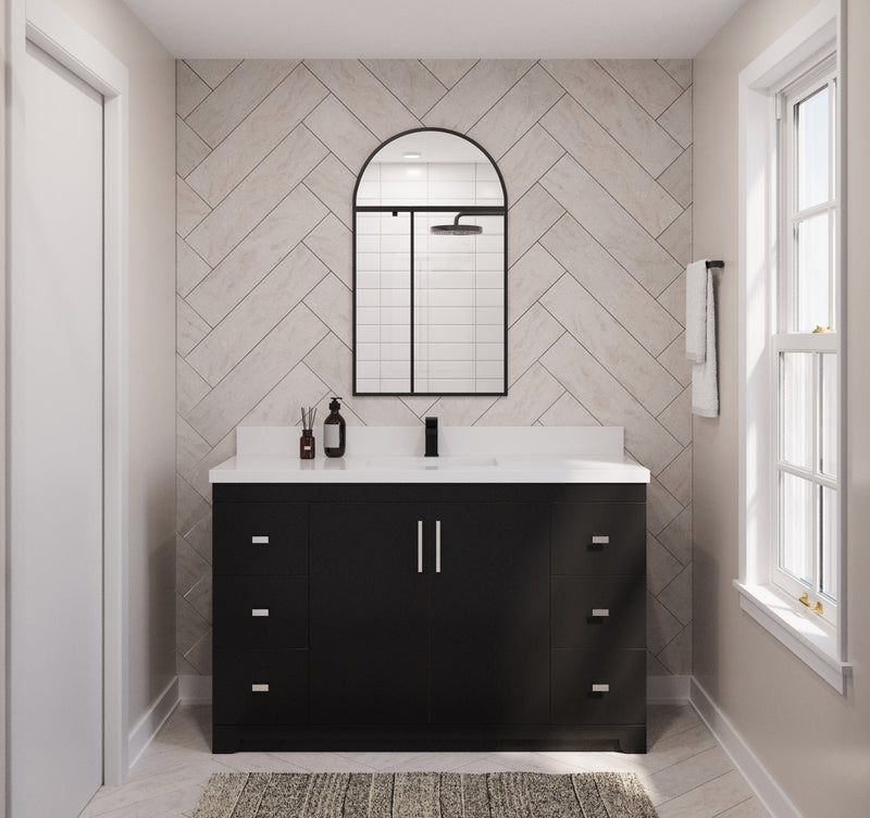 Westmount 54" Solid-Wood Canadian-Made Vanity w/ Quartz Top