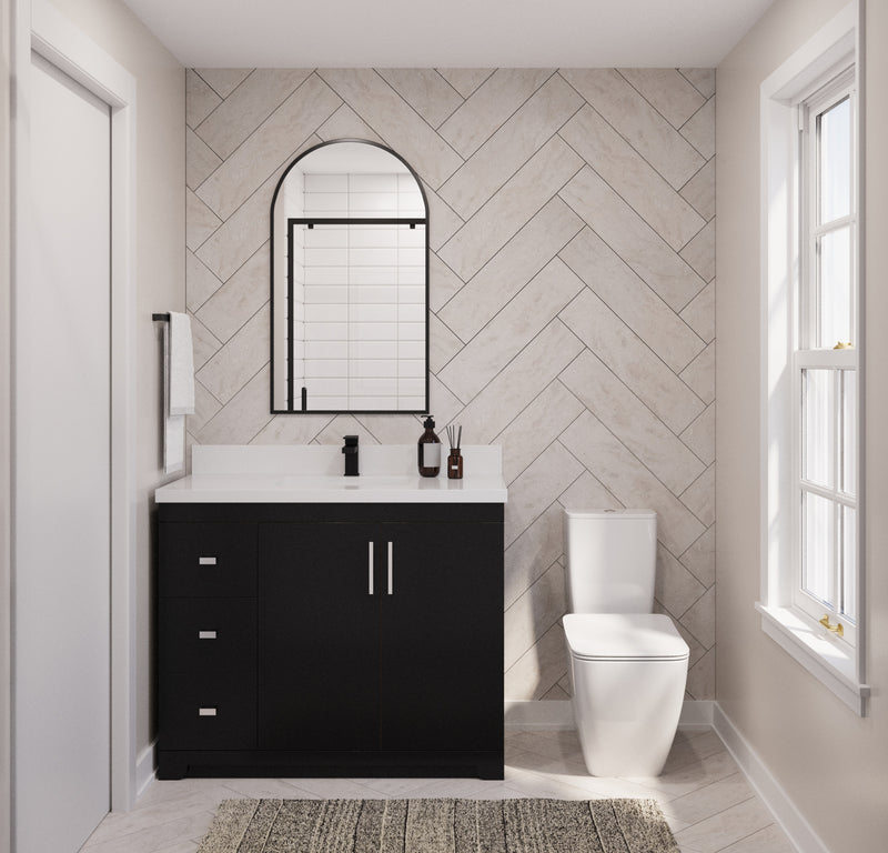 Westmount 42" Solid-Wood Canadian-Made Vanity w/ Quartz Top