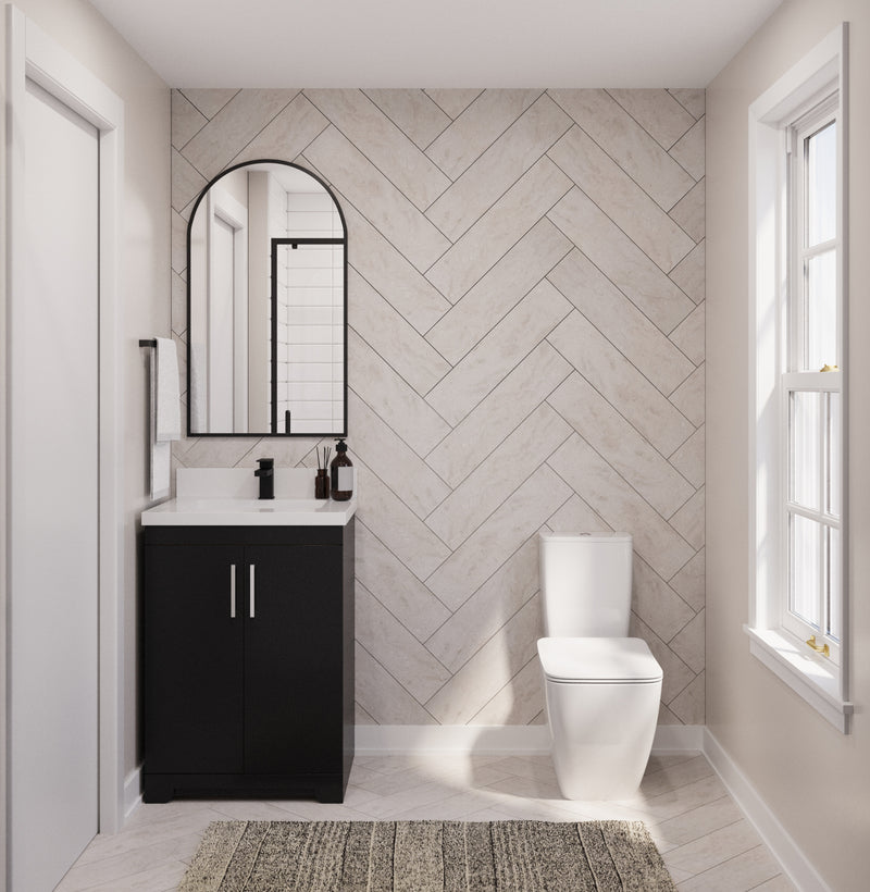 Westmount 24" Solid-Wood Canadian-Made Vanity w/ Quartz Top