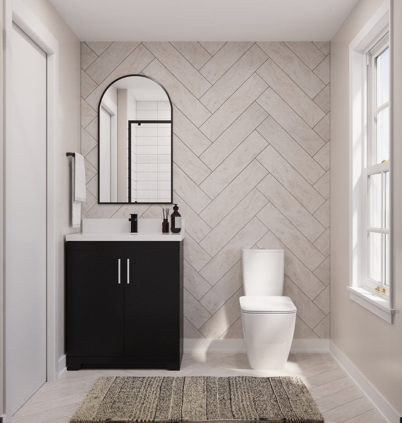 Westmount 30" Solid-Wood Canadian-Made Vanity w/ Quartz Top