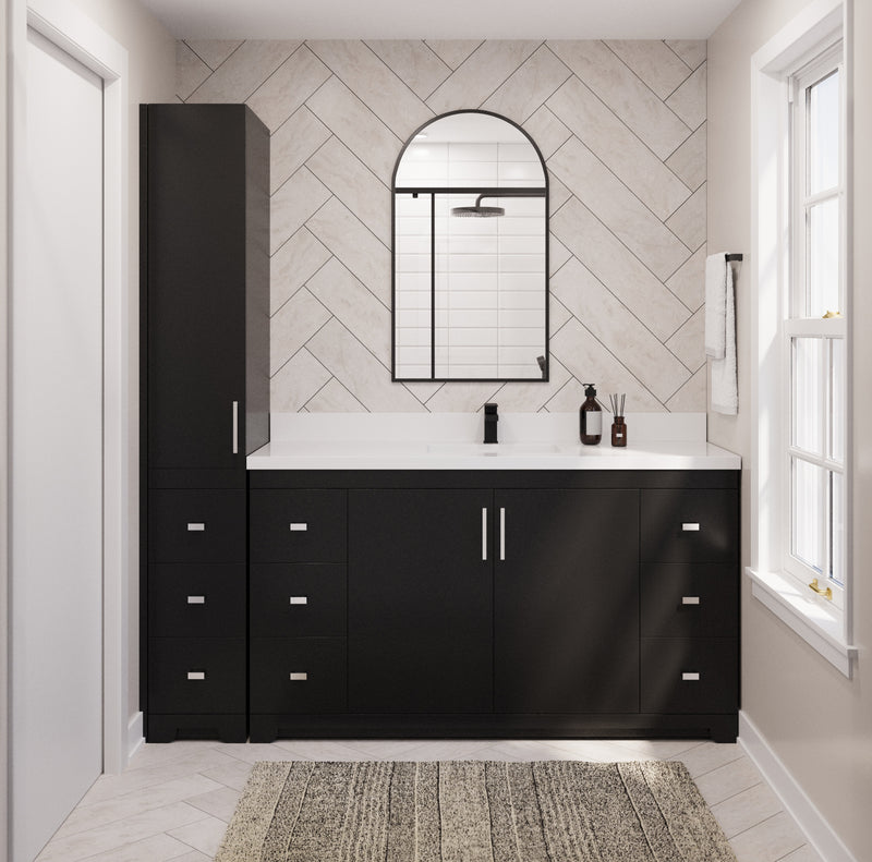 Westmount Solid-Wood Canadian Single Door Linen Tower