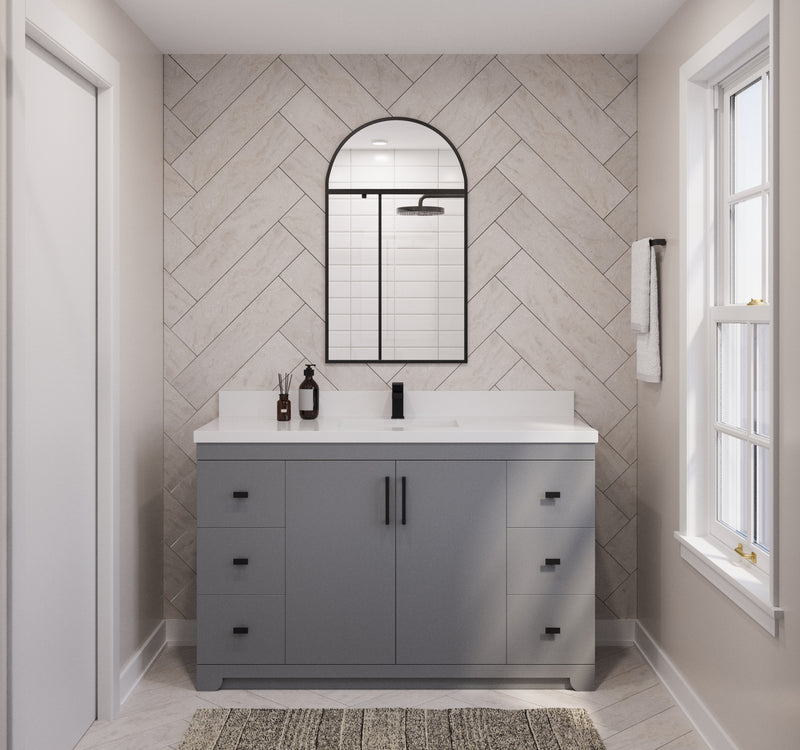 Westmount 54" Solid-Wood Canadian-Made Vanity w/ Quartz Top