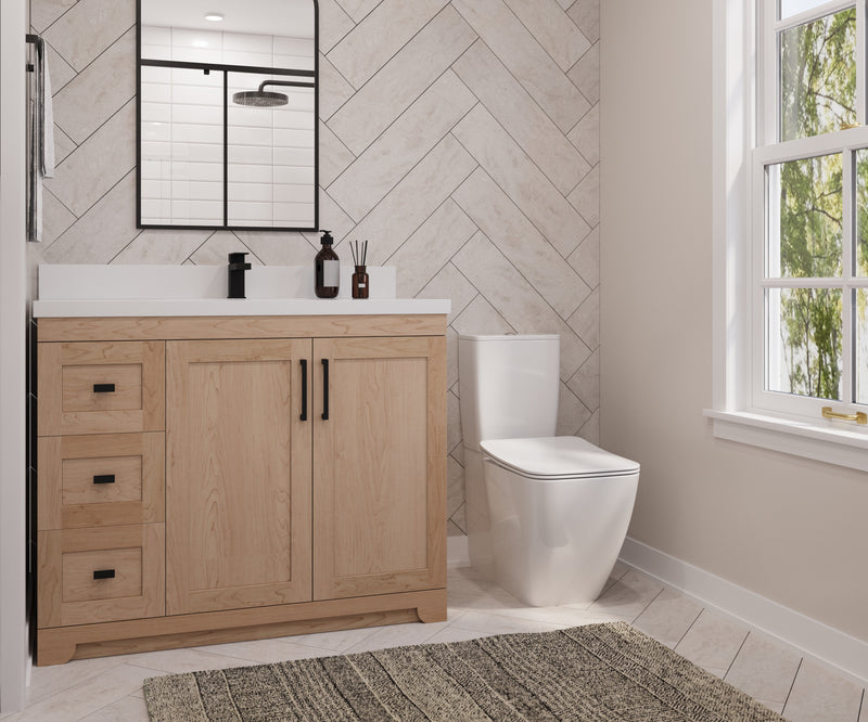 Westmount 42" Solid-Wood Canadian-Made Vanity w/ Quartz Top